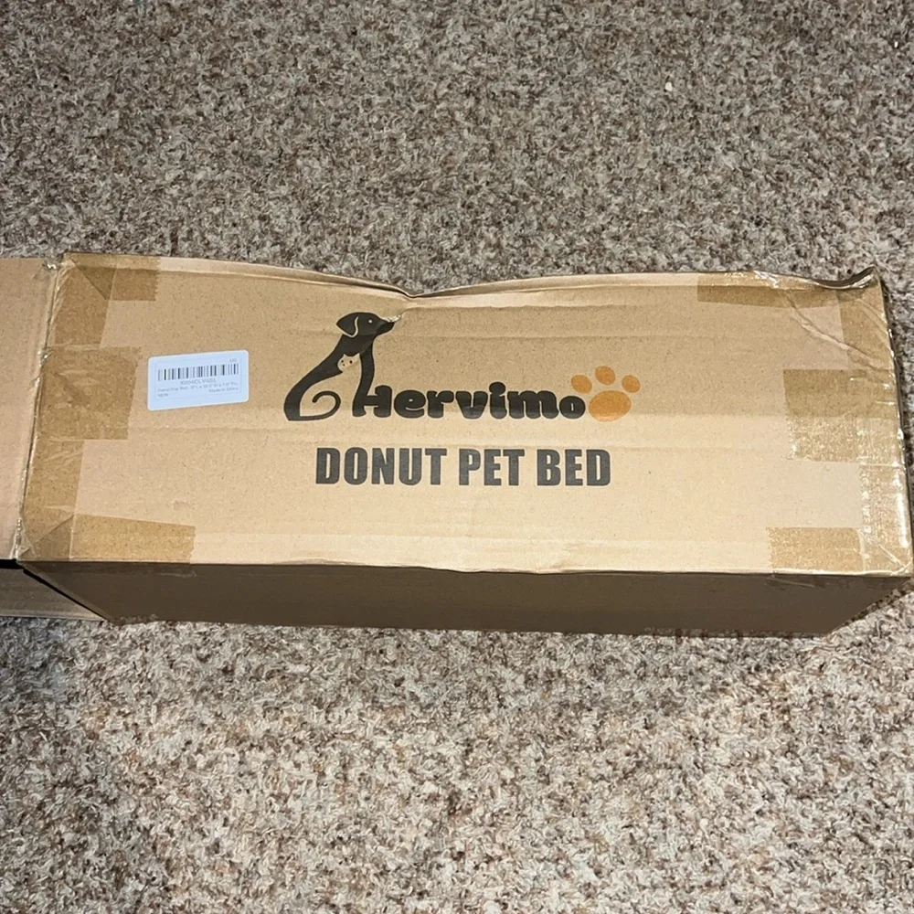 Calming Dog Bed for Medium Dogs, 30 inches Anti-Slip Round Fluffy Plush